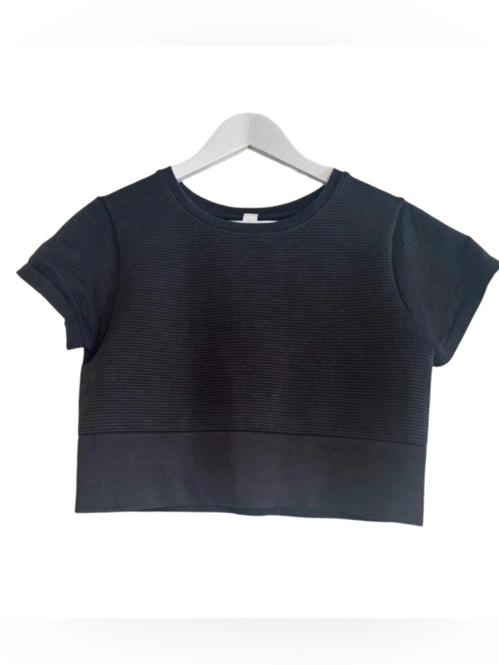 Offline By Aerie Totally! Textured Seamless Cropped Tee